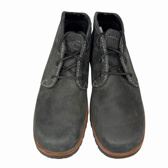 Timberland Womens Sz 7.5 M Deep Green Leather Chukka Boots Smart Comfort - Picture 7 of 10